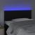 Tăblie de pat cu LED, negru, 80x5x78/88 cm, piele ecologică GartenMobel Dekor