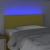 Tăblie de pat cu LED, verde, 90x5x78/88 cm, textil GartenMobel Dekor