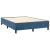 Cadru de pat box spring, albastru închis, 140x200 cm, catifea GartenMobel Dekor
