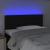 Tăblie de pat cu LED, negru, 80x5x78/88 cm, textil GartenMobel Dekor