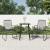 Scaune de grădină, 2 buc., negru, 58x59x85,5 cm, ratan PVC GartenMobel Dekor