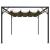 Pavilion grădină, acoperiș retractabil gri taupe 3x3 m 180 g/m² GartenMobel Dekor