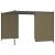Pergolă grădină cu acoperiș retractabil gri taupe 3x3m 180 g/m² GartenMobel Dekor