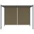 Pergolă grădină cu acoperiș retractabil gri taupe 3x3m 180 g/m² GartenMobel Dekor