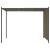 Pergolă grădină cu acoperiș retractabil gri taupe 3x3m 180 g/m² GartenMobel Dekor