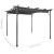 Pergolă cu acoperiș retractabil, antracit, 3x3m, oțel, 180 g/m² GartenMobel Dekor
