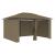 Pavilion de grădină cu perdele, gri taupe, 4 x 3 m, 180 g/m² GartenMobel Dekor