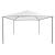 Pavilion, alb, 4x4x3 m, 180 g/m² GartenMobel Dekor