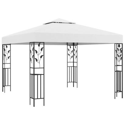 Pavilion de grădină, alb, 3 x 3 m, 180 g/m² GartenMobel Dekor