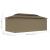 Pavilion cu perdele, gri taupe, 600 x 298 x 270 cm, 180 g/m² GartenMobel Dekor