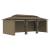 Pavilion cu perdele, gri taupe, 600 x 298 x 270 cm, 180 g/m² GartenMobel Dekor
