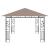 Pavilion cu plasă anti-țânțari, gri taupe, 4x3x2,73 m, 180 g/m² GartenMobel Dekor