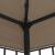 Pavilion, gri taupe, 6 x 3 m GartenMobel Dekor
