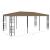Pavilion, gri taupe, 6 x 3 m GartenMobel Dekor