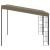 Pavilion montat pe perete, gri taupe, 3 x 3 m, material textil GartenMobel Dekor