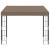 Pavilion montat pe perete, gri taupe, 3 x 3 m, material textil GartenMobel Dekor