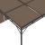 Pavilion de grădină cu perdea laterală, gri taupe, 3x3x2,25 m GartenMobel Dekor