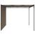 Pavilion de grădină cu perdea laterală, gri taupe, 3x3x2,25 m GartenMobel Dekor