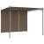 Pavilion de grădină cu perdea laterală, gri taupe, 3x3x2,25 m GartenMobel Dekor