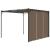 Pavilion de grădină cu perdea laterală, gri taupe, 3x3x2,25 m GartenMobel Dekor