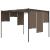 Pavilion de grădină cu perdea laterală, gri taupe, 3x3x2,25 m GartenMobel Dekor