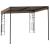 Pavilion montat pe perete, gri taupe, 3x3x2,5 m GartenMobel Dekor