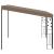 Pavilion montat pe perete, gri taupe, 3x3x2,5 m GartenMobel Dekor