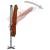 Umbrelă suspendată cu stâlp aluminiu, cărămiziu, 250x250 cm GartenMobel Dekor