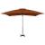 Umbrelă suspendată cu stâlp aluminiu, cărămiziu, 250x250 cm GartenMobel Dekor