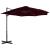 Umbrelă suspendată cu stâlp din aluminiu, roșu, 300 cm GartenMobel Dekor
