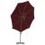 Umbrelă în consolă cu stâlp din oțel, roșu bordo, 300 cm GartenMobel Dekor
