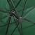 Umbrelă suspendată cu stâlp și LED-uri, verde, 300 cm GartenMobel Dekor