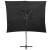 Umbrelă suspendată cu înveliș dublu, negru, 250x250 cm GartenMobel Dekor