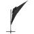 Umbrelă suspendată cu înveliș dublu, negru, 250x250 cm GartenMobel Dekor