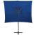 Umbrelă suspendată cu înveliș dublu, albastru azuriu 250x250 cm GartenMobel Dekor