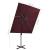 Umbrelă suspendată cu înveliș dublu, roșu bordo, 250x250 cm GartenMobel Dekor