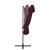 Umbrelă suspendată cu înveliș dublu, roșu bordo, 250x250 cm GartenMobel Dekor