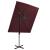 Umbrelă suspendată cu înveliș dublu, roșu bordo, 250x250 cm GartenMobel Dekor