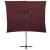Umbrelă suspendată cu înveliș dublu, roșu bordo, 250x250 cm GartenMobel Dekor