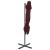 Umbrelă suspendată cu înveliș dublu, roșu bordo, 250x250 cm GartenMobel Dekor