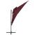 Umbrelă suspendată cu înveliș dublu, roșu bordo, 250x250 cm GartenMobel Dekor