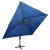 Umbrelă suspendată, acoperiș dublu, albastru azuriu, 400x300 cm GartenMobel Dekor