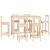 Set mobilier de bar, 7 piese, lemn masiv de pin GartenMobel Dekor