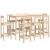 Set mobilier de bar, 9 piese, lemn masiv de pin GartenMobel Dekor