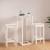 Set mobilier de bar, 3 piese, alb, lemn masiv de pin GartenMobel Dekor
