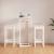 Set mobilier de bar, 3 piese, alb, lemn masiv de pin GartenMobel Dekor
