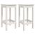 Set mobilier de bar, 3 piese, alb, lemn masiv de pin GartenMobel Dekor