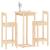 Set mobilier de bar, 3 piese, lemn masiv de pin GartenMobel Dekor