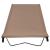 Pat de camping, gri taupe, 180x60x19 cm, țesătură oxford & oțel GartenMobel Dekor