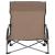 Scaune de plajă pliante, 2 buc., gri taupe, material textil GartenMobel Dekor